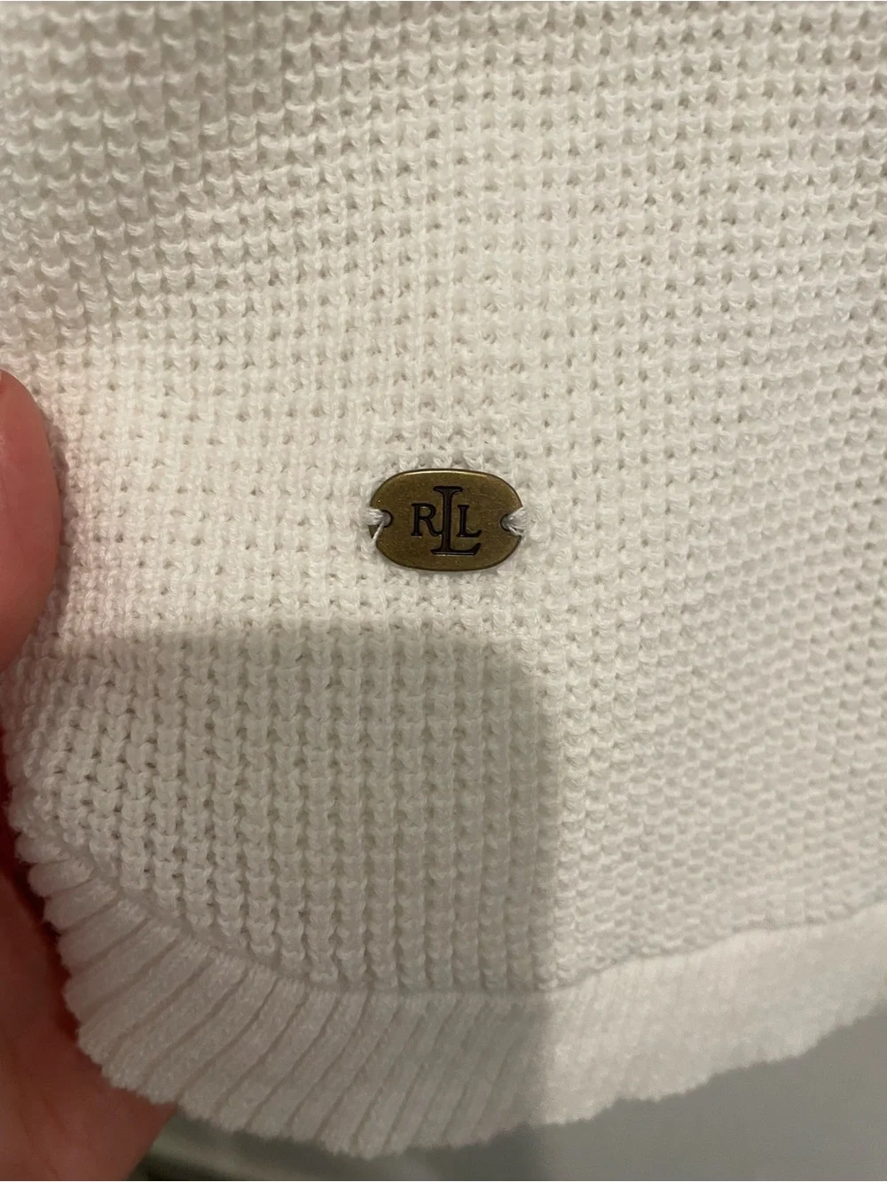 Ralph Lauren white cotton Hooded Sweater